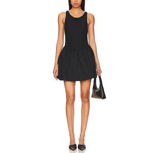 For Love & Lemons 'Billie' Black Mini Dress Size M